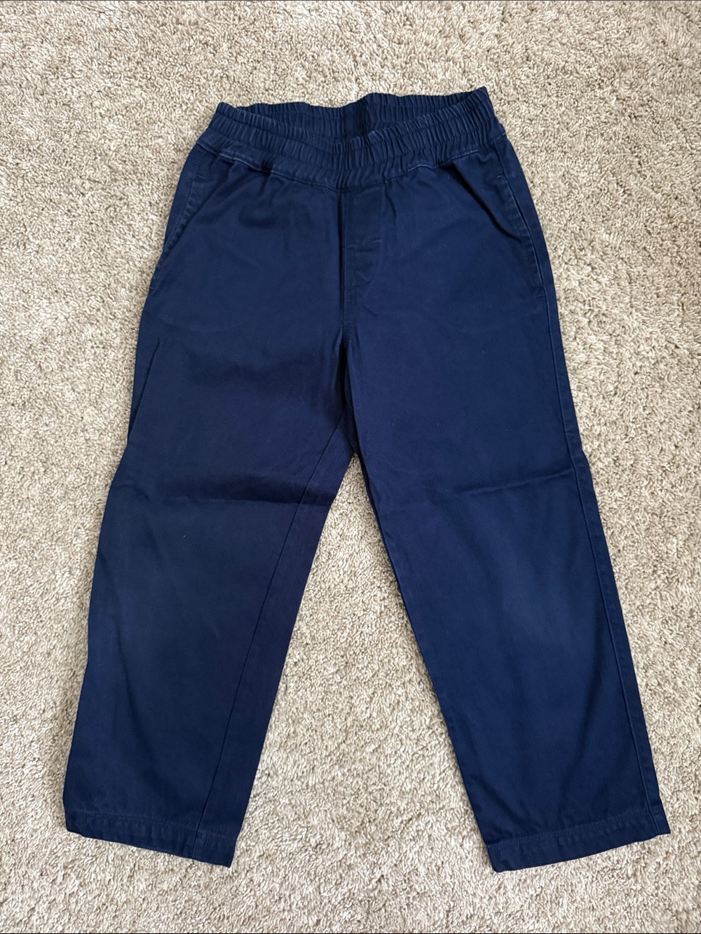 The Beaufort Bonnet Company Navy Elastic-Waist Kids Pants